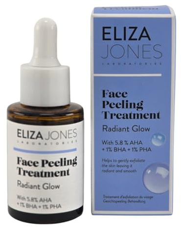 Face Peeling von Eliza Jones Treatment Radiant Glow With 5.8% AHA + 1% BHA + 1% PHA Gesichtspeeling Behandlung Peeling/rubbelcreme 30 ml