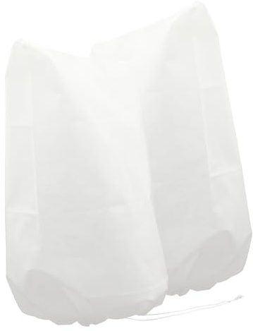 Toddmomy Lot De 2 Couvertures Antigel pour Plantes 0,6 x 0,8 m Cordon De Serrage, Couverture Végétale De Protection Hivernale Respirante pour Arbustes, Pots De Jardin Et Arbres Fruitiers