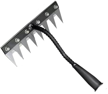 Râteau De Désherbage Professionnel - Outil en Acier Robuste À Dents Pointues pour Jardinage (8Teeth)