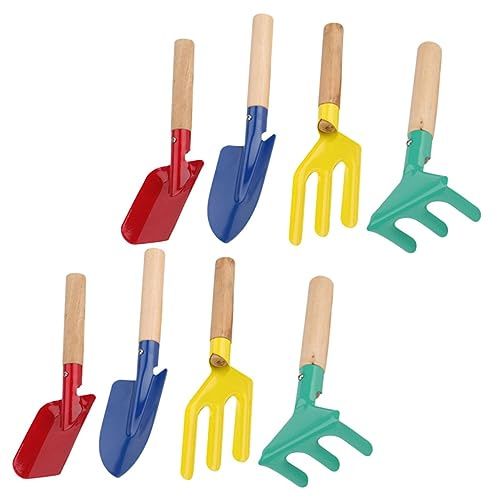 Milisten Herramientas De Jardinería Paleta De Jardín para Excavar y Trasplantar Incluye Pala Pequeña De Jardinería Rastrillo para Plantar Flores y Paleta para Deshierbar
