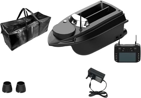 Barco de cebo GPS para pesca de carpas con cebo de precisión, rango de control remoto de 800 m, tolvas dobles y luces LED, barco de pesca RC para adultos
