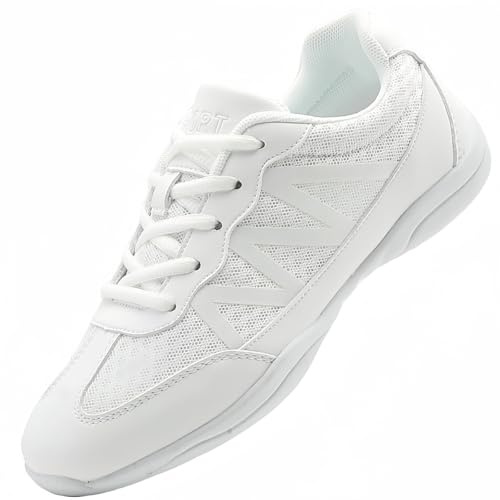 PQWXVYU Cheerleader Schuhe für Mädchen Damen Cheerleading Schwarz Weiße | Flexible leichte Cheer Tanzsneaker für Jugend Gymnastik Training Wettbewerb und Tumbling