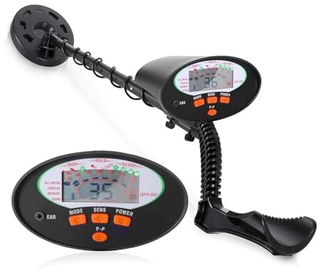 Détecteur de métaux Pinpointer détecteur portatif avec Haut-Parleur intégré Haute sensibilité Support Bras Confortable 5 Modes détection Vitesse de Verrouillage élevée