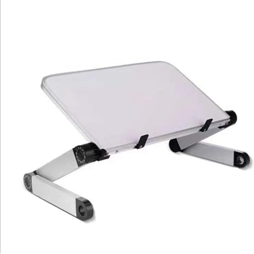 Vikbart laptop-skrivbord för säng, bärbart justerbart ergonomiskt brickbord för läsning, skriva, arbeta och äta