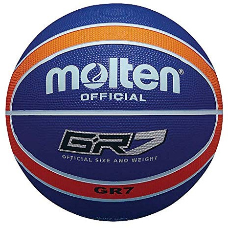Molten BGR Farbiger Basketball Blau Blau/Orange Größe 7