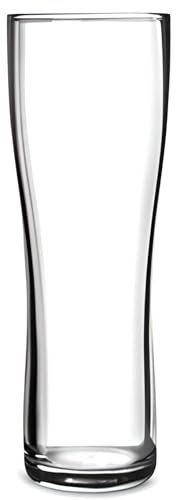 Utopia Aspen Pint Beer Glasses 20oz / 568ml - Set of 4-57cl Beer Glasses, Fully Toughened Glasses