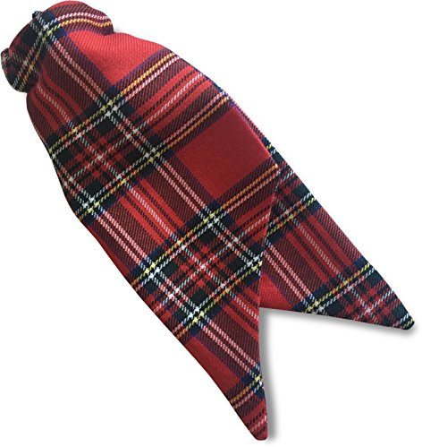 Damen-Krawatte zum Anklippen, Royal Stewart Schottenkaro, Rot, Schwarz, Gelb, Blau, Length: 8 inches