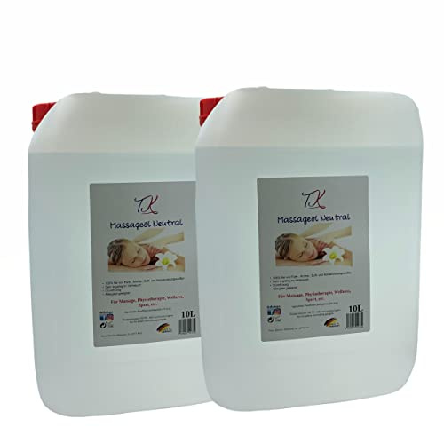 20L Massageöl Neutral für Massage, Wellness, Physiotherapie, SPA etc. in Pharma Qualität (20L)