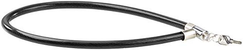 PEARL Stahlseil mit Schloss: Hochwertiges Stahl-Kabelschloss mit 18-mm-Stahlseil, 100 cm (Fahrradschloss, Fahrradschloss Drahtseil, Seil)