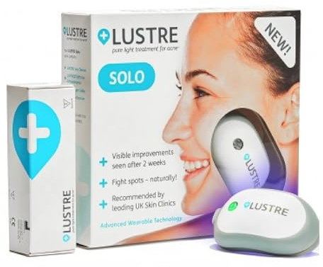 LUSTRE Solo Blue Light Akne-Behandlungsgerät, UV-frei & drahtlos | Für Akne, Pickel und Unreinheiten