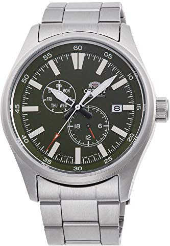 Orient Armbanduhr Herren, Automatik, Edelstahl Silber, Grün, Durchmesser 42mm, RA-AK0402E10B