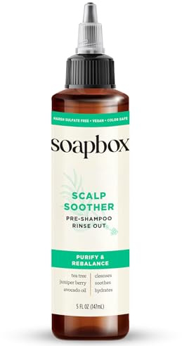 Soapbox Scalp Soother | Scalp Soothing Treatment with Tea Tree Oil & Hyaluronic Acid | Vegan, Cruelty, Paraben, Gluten and Harsh Sulfate Free | 5oz