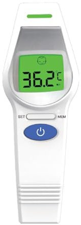 Termometro frontale ad infrarossi range di misurazione corpo da 32?C a 43?C, misurazione oggetti da 0 a 100?C (HC-IRDFT02)