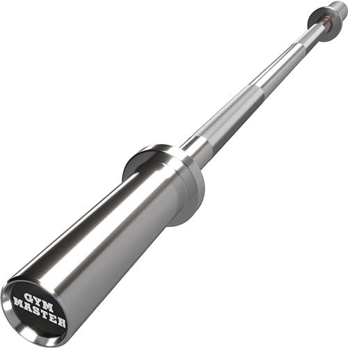 GYM MASTER 2 Diameter Olympic Barbell with Rotating Sleeves & Spring Clip Collars - 4ft