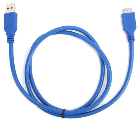Agatige USB 3.0 Micro Kabel, PVC USB-A zu Micro-B Kabel, 1m, 5Gbp/s, für externe Festplatten, Computer & USB-fähige Geräte