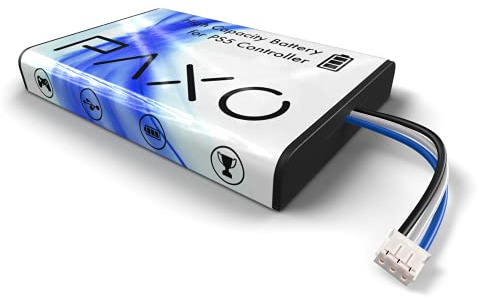 Akku kompatibel mit PlayStation 5 Controller, +66% Spielzeit mit 9500mWh 2600mAh, High-Performance LiPo, PS5 Controller Tuning | mit Werkzeug + Video-Anleitung