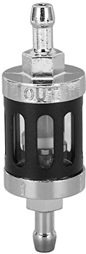 Universal Motorrad Kraftstofffilter,Inline-Kraftstofffilter, 8 mm / 0, 32 Zoll Universal-Motorrad-Gaskraftstofffilter aus Aluminiumlegierung für SUV ATV