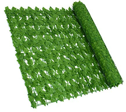 Siepi Artificiali Recinzione di Foglie di Finta Pannelli di siepe schermante con foglie artificiali su rotolo per recinzione privacy, schermo a parete, giardino, cortile, patio, esterno, decorazioni p