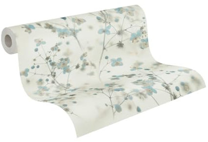 A.S. Création PintWalls 387262 Papier peint non tissé Motif fleurs Gris motif floral 10,05m x 0,53m