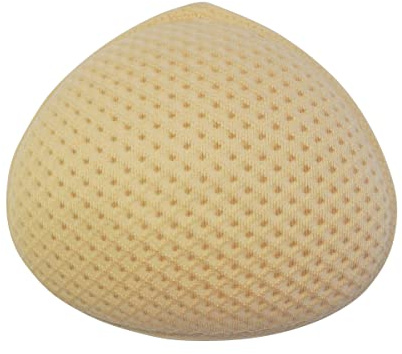 Formas de senos naturales de semillas de hierba. Relleno de brasier suave de algodón relleno de semillas para mastectomía. (talla 4 - par)