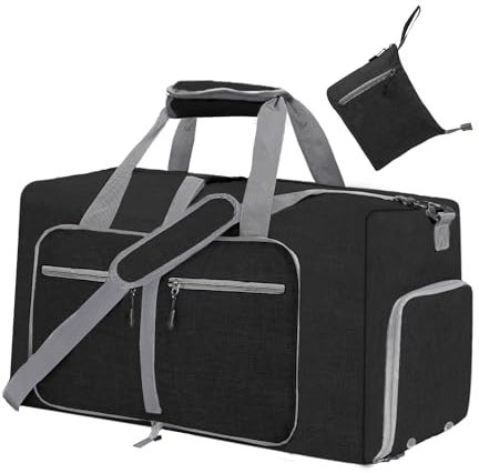 YZK 65L 90L 120L Faltbare Reisetasche Damen Herren, Reisetaschen Groß mit Schuhfach, Travel Duffle Bag Weekender Herren für Reisen, Urlaub Übernachtung, Krankenhaus, Camping