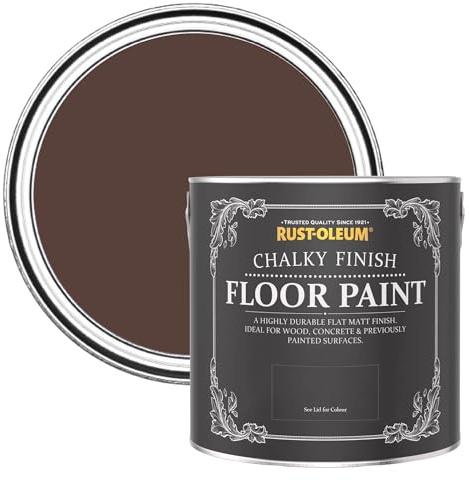 Rust-Oleum rot strapazierfähige, kratzfeste Bodenfarbe für Holz und Beton - Valentina 2,5 Litres