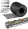 18CMX800CM Protector de canalón de plástico, protectores de hojas de malla resistentes para canalones, filtro de hojas