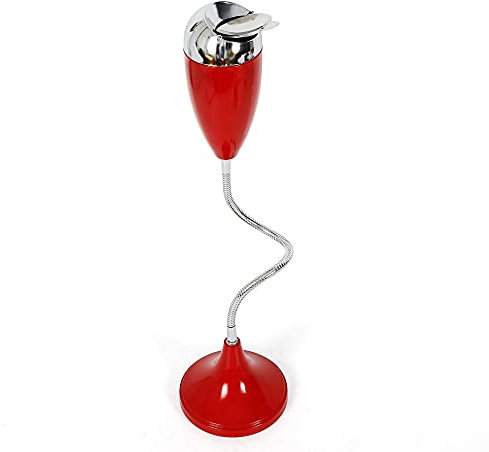 generic Hochwertiger Aschenbecher Bendable Outdoor Floor Standing Aschenbecher Außerhalb Patio Aschenbecher Für Ettes Winddichter Behälter Verstellbarer Stand Aschenbecher/Rot