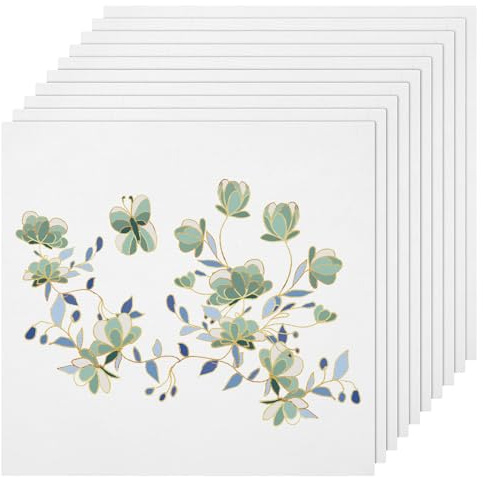 10 Stück Kreuzstich Stoff zum Sticken 30x30cm Weißer Stoff Baumwolle Cross Stitch Fabric Aida Stoff Embroidery Stickstoff für Sticken Bekleidungshandwerk