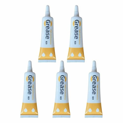 Lubricante para cremalleras - Tubo de grasa lubricante para cremalleras de 5 piezas | Reparación de cremalleras atascadas, lubricación del núcleo de bloqueo, mantenimiento multifuncional para cremalle