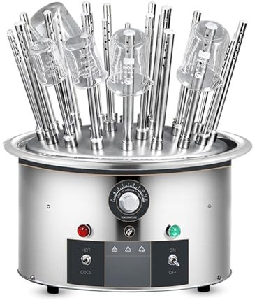 YXFAZPP Essiccatore per vetreria da Laboratorio con Tubi di Asciugatura da 20 Pezzi, essiccatore per vetreria da Laboratorio, asciugatrice da Laboratorio porosa, Regolazione della Temperatura