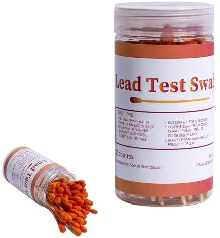 Bleifarben -Testkit - 30pcs Stücke Blei -Testset | Sofortige Testabstriche | Lackierte Oberflächen Keramikschalen Metallholz | Schnelle Ergebnisse In 30 Sekunden | Instrument Zur Erkennung Von Haushal