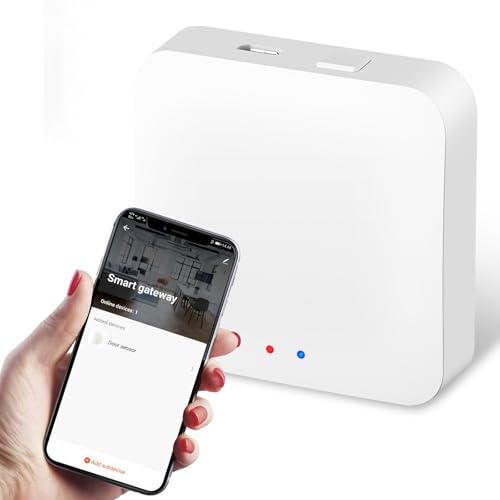 Tête Thermostatique Connectée et Intelligente,Accessoire connecté Via WiFi pour Vos têtes de radiateurs, Compatible avec Alexa, Google Assistant, Smart Life APP Contrôle, Programmable (3.0 Gateway)