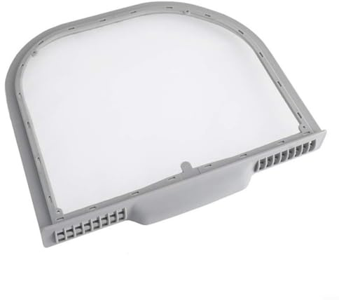 HomeVortex 5231EL1001C Filtro per pelucchi per asciugatrice, per LG, cartuccia a rete di ricambio OEM, trappola per detriti in plastica grigia, per un flusso d'aria efficiente e, per una facile