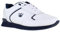 Crown King Mens/Womens Leather Lace Up/Touch Fasten Crown Green Bowling Sports Shoes Trainers UK 9 / EU 43 White/Navy - Lace