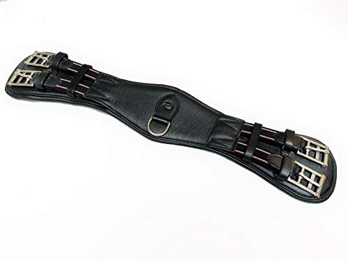 Equipride sottopancia da dressage Super morbido 100% italiana in pelle di vitello nero