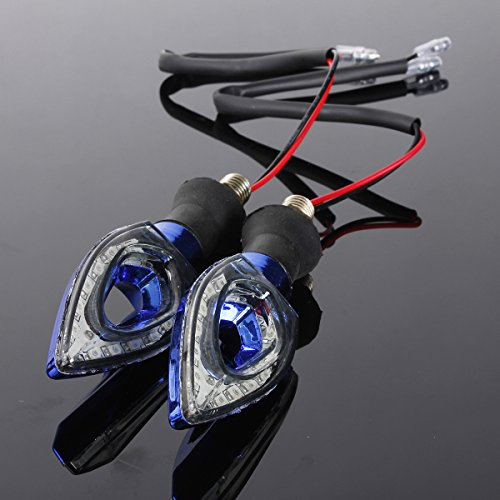 Alamor Motorrad 12Led Blinker Blinklicht Für Honda Kawasaki-Blau