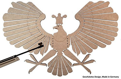 Schützenvogel Schützenadler Zielscheibe für Luftgewehr Made in Germany | Sollbruchfedern Realistisches Schießerlebnis Ideal für Vereins- und Familienschießen Präzise Sollbruchstellen Für Luftgewehr