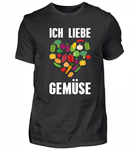 Chorchester - Maglietta da uomo di alta qualità, per tutti coloro che amano le verdure. Nero XXL