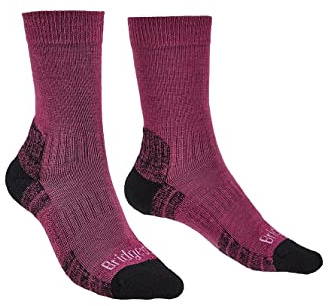 Bridgedale HIKE Lightweight Merino Performance Boot Original-Women's- Medium-Berry