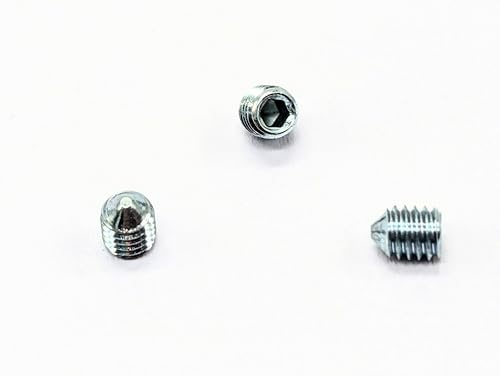Madenschrauben M4 x 5 mm, Messing-Finish, DIN 914. (8 Stück) Befestigung/Stellschrauben/Kegelkopfschraube (8 Stück)