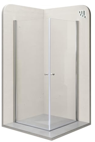 i-flair Duschkabine 70x70 cm Höhe: 190 cm - Eckdusche mit Pendeltüren aus ESG Sicherheitsglas #861…