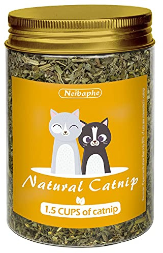 Neibaphe Katzenminze, hochwertig, sicher für Katzen, macht Katzen verrückt (1,5 Tassen)
