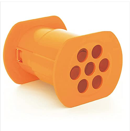 Manual Sausage Maker Meat Strip Squeezer 7 Hole Homemade Meat Strip Squeezer Hot Dog Maker for Croquettes Orange Accessories