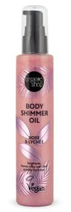 Organic Shop Body Shimmer Oil Rose & Lychee, 100 ml