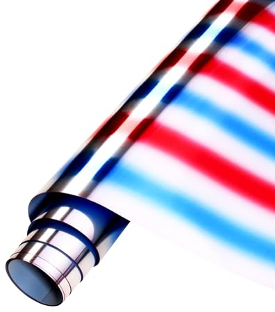 Tintnut American HTV Vinyl Roll- 12 x 6ft Heat Transfer Vinyl Foil Holographic Iron On Vinyl for T-Shirts DIY