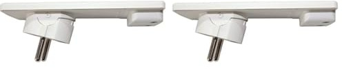 Schulte Elektrotechnik GmbH 1510 0000 0300 EVOline Plug Schutzkontakt-Stecker extraflach, Weiss (Packung mit 2)