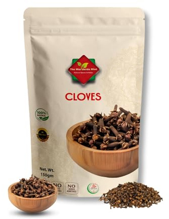 Cloves Whole | 150G| Premium Quality | Sun Dried | Indonesian| Gluten Free | Non GMO | No Additives | No Preservatives| 150G