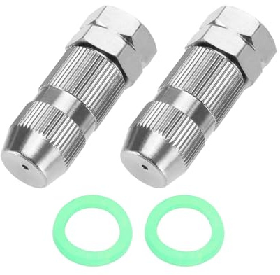 Be In Your Mind 2PCS Farm Sprayer Nozzle Tips 1.5mm with Washer Sprayer Alloy Nozzle Sprayer High Pressure Nozzle for Lawns Agricultural Fields Villa Gardens