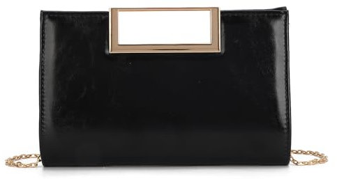 EVEOUT PU Leder Clutch Tasche mit Abnehmbarer Kette Elegante Damen Abendtasche für Hochzeiten,Partys,Abendessen & Alltag